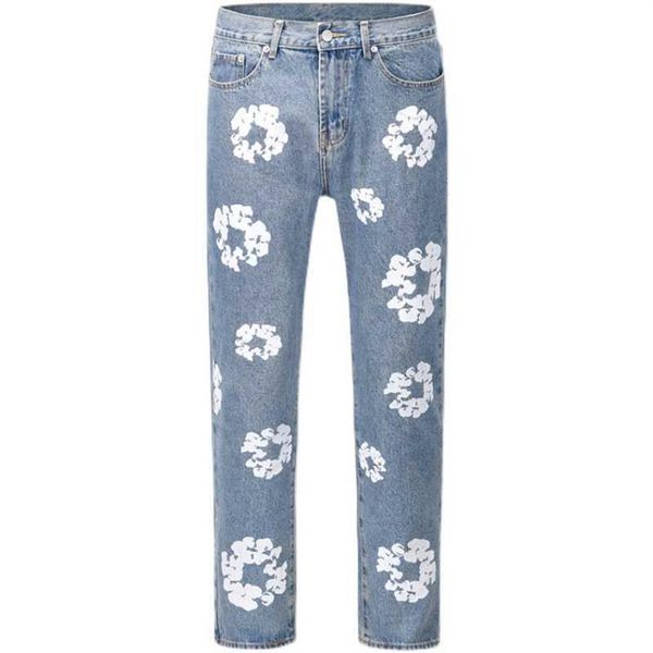 jeans high street denim tears style kapok washed straight jeans vintage loose256s, Blue
jeans high street denim tears style kapok washed straight jeans vintage loose256s, Blue