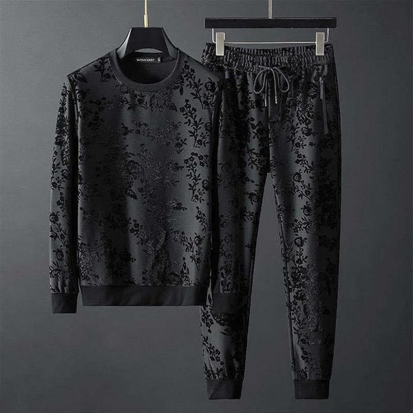 two-piece men's tracksuits round neck long sleeve sweater trousers autumn european personalized simple jacquard tide236y, Gray
two-piece men's tracksuits round neck long sleeve sweater trousers autumn european personalized simple jacquard tide236y, Gray