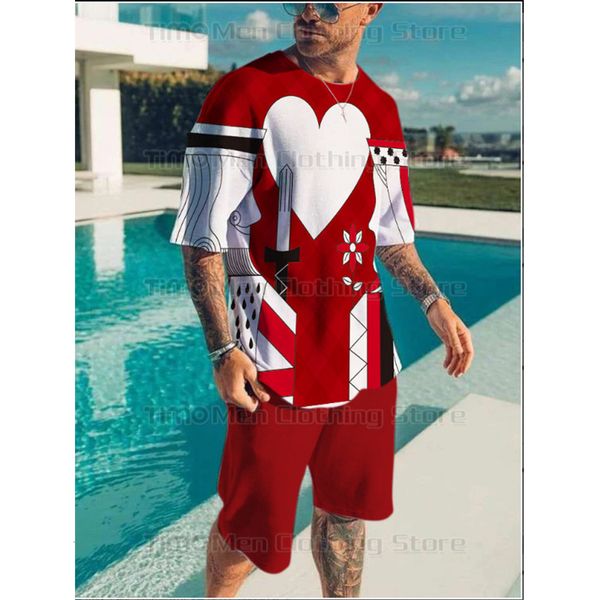 men's tracksuits summer love print tracksuit 2 piece set fashion oversized t-shirtshorts men suit casual beach breathable quick dried s, Gray
men's tracksuits summer love print tracksuit 2 piece set fashion oversized t-shirtshorts men suit casual beach breathable quick dried s, Gray