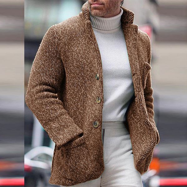 men's sweaters vintage stand collar mens sweater jacket casual single breasted long sleeve slim sweaters coat winter warm knitted cardi, White;black
men's sweaters vintage stand collar mens sweater jacket casual single breasted long sleeve slim sweaters coat winter warm knitted cardi, White;black