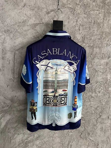 new casablanca designer silk shirt 23ss couple car travel hawaiian casual shirt fashion hawaii beach shirt lazy style satin shirt casablanc, White;black
new casablanca designer silk shirt 23ss couple car travel hawaiian casual shirt fashion hawaii beach shirt lazy style satin shirt casablanc, White;black