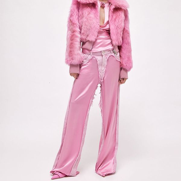 women's pants s 2023 early autumn runway spliced satin trouser fashion casual high waist zipper flare loose all match long 230811, Black;white
women's pants s 2023 early autumn runway spliced satin trouser fashion casual high waist zipper flare loose all match long 230811, Black;white