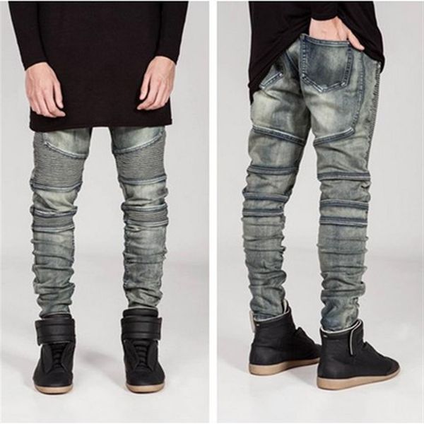 new mens biker jeans motorcycle slim fit washed yellow black grey blue moto denim skinny elastic pants joggers for men jeans2322
new mens biker jeans motorcycle slim fit washed yellow black grey blue moto denim skinny elastic pants joggers for men jeans2322