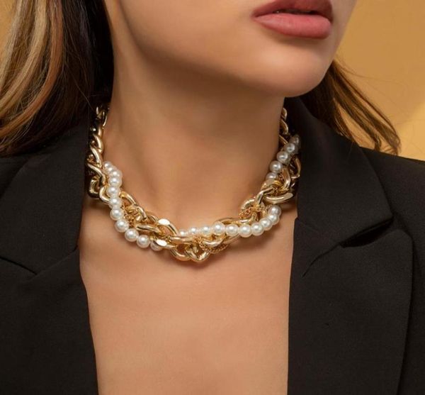 chains ingemark punk miami cuban choker necklace for women collar statement hip hop imitation pearl ed chunky chain neck jewe8799130, Silver
chains ingemark punk miami cuban choker necklace for women collar statement hip hop imitation pearl ed chunky chain neck jewe8799130, Silver