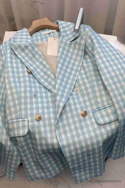 jackets 2023 autumn new overcoat children girls turn-down collar outwear plaid fashion suit coat girls double breasted clothes r230812, Blue;gray
jackets 2023 autumn new overcoat children girls turn-down collar outwear plaid fashion suit coat girls double breasted clothes r230812, Blue;gray