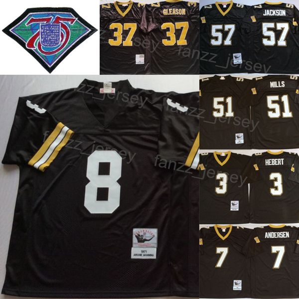 vintage football 51 sam mills jerseys 8 archie manning 37 steve gleason 57 rickey jackson 7 morten andersen 3 bobby hebert 2004 1971 1987 19, Black
vintage football 51 sam mills jerseys 8 archie manning 37 steve gleason 57 rickey jackson 7 morten andersen 3 bobby hebert 2004 1971 1987 19, Black