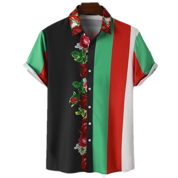 fashion men hawaiian shirt lapel short sleeve print patchwork button casual blouse vacation streetwear camisa masculina286z, White;black
fashion men hawaiian shirt lapel short sleeve print patchwork button casual blouse vacation streetwear camisa masculina286z, White;black