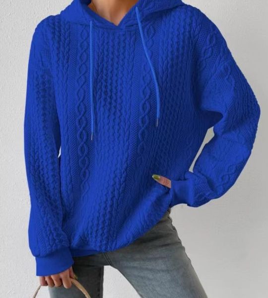 women's sweaters 2023 autumn new comfortable loose solid hooded loose long sleeve women's sweater, White;black
women's sweaters 2023 autumn new comfortable loose solid hooded loose long sleeve women's sweater, White;black