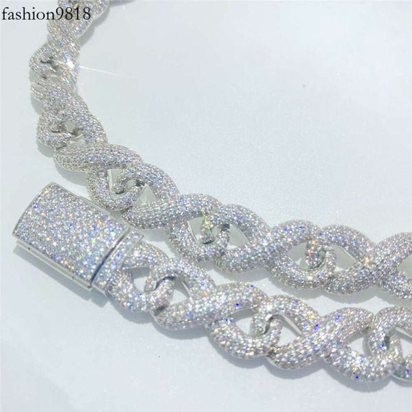 12mm sterling sier miami cuban necklace gold plated moissanite cuban link chain hip hop men jewelry cuban bracelet, Silver
12mm sterling sier miami cuban necklace gold plated moissanite cuban link chain hip hop men jewelry cuban bracelet, Silver