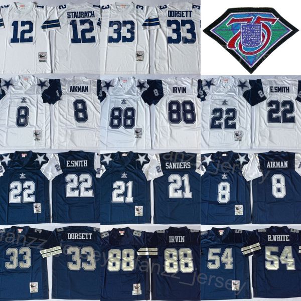 1977 1984 retro football 33 tony dorsett jerseys 54 randy white 88 michael irvin 12 roger staubach 21 deion sanders 8 troy aikman 22 emmitt, Black
1977 1984 retro football 33 tony dorsett jerseys 54 randy white 88 michael irvin 12 roger staubach 21 deion sanders 8 troy aikman 22 emmitt, Black
