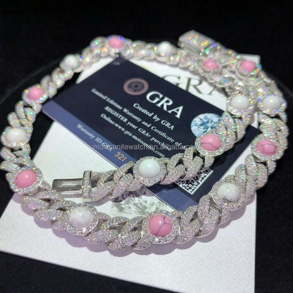 custom design vvs moissanite cuban link chain 12mm iced out hip hop jewelry pink bead cuban necklace s diamond cuban chain, Silver
custom design vvs moissanite cuban link chain 12mm iced out hip hop jewelry pink bead cuban necklace s diamond cuban chain, Silver
