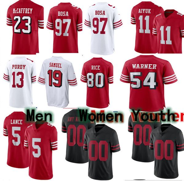 football jersey custom 5 trey lance 97 nick bosa 85 george kittle 19 deebo samuel 3 ray-ray mccloud iii 7 charvarius ward 11 brandon aiyuk 4, Black;red
football jersey custom 5 trey lance 97 nick bosa 85 george kittle 19 deebo samuel 3 ray-ray mccloud iii 7 charvarius ward 11 brandon aiyuk 4, Black;red