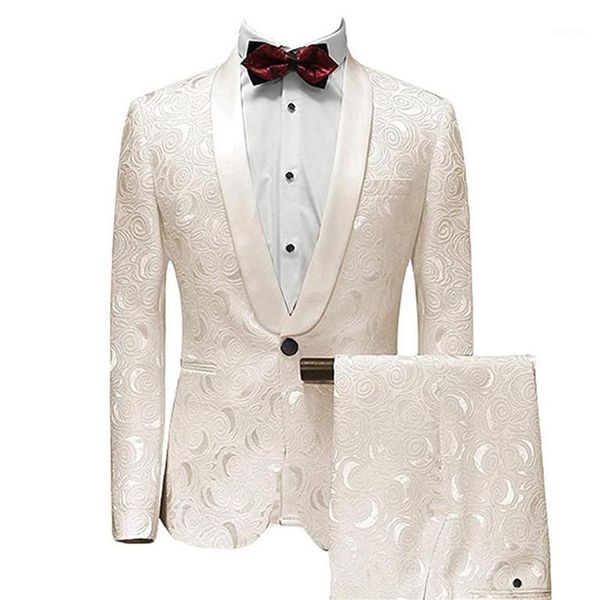 2020 ivory white men's suits groom wedding suit 2 piece set formal male blazer shawl lapel jacquard tuxedo slim fit jacket pa268e, White;black
2020 ivory white men's suits groom wedding suit 2 piece set formal male blazer shawl lapel jacquard tuxedo slim fit jacket pa268e, White;black