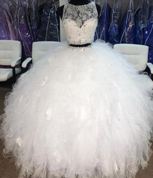 elegant white two pieces ball gowns quinceanera prom dresses sheer neck lace crystal ruffles tulle sweet 16 party dress long2473306, Blue;red
elegant white two pieces ball gowns quinceanera prom dresses sheer neck lace crystal ruffles tulle sweet 16 party dress long2473306, Blue;red