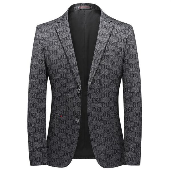 spring summer male blazer single breasted all printed mens blazer fashion slim fit casual man blazer 4xl279f, White;black
spring summer male blazer single breasted all printed mens blazer fashion slim fit casual man blazer 4xl279f, White;black