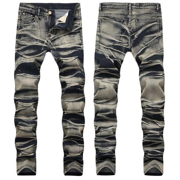 men's jeans fashion men painted denim trousers multi color sretch printed pants for male size 29-422783, Blue
men's jeans fashion men painted denim trousers multi color sretch printed pants for male size 29-422783, Blue