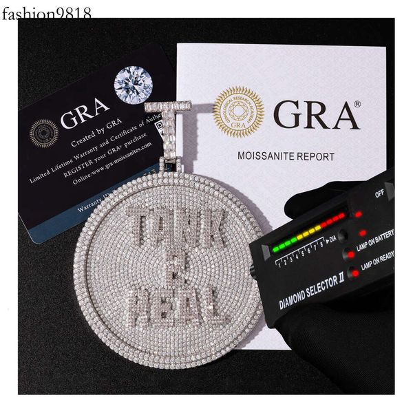 vvs d moissanite round plate name necklace custom hook personalized design iced out hip hop sterling sier jewelry factory, Black
vvs d moissanite round plate name necklace custom hook personalized design iced out hip hop sterling sier jewelry factory, Black