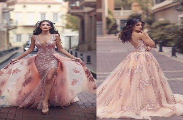 modest blush pink lace floral prom pageant dresses with detachable train split vneck dubai arabic princess occasion evening 5363412, Black
modest blush pink lace floral prom pageant dresses with detachable train split vneck dubai arabic princess occasion evening 5363412, Black