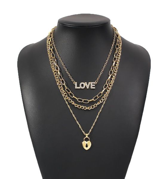 fashion multi layer pendants necklaces for women gold metal letter love heart necklace brand design jewelry gift8269242, Silver
fashion multi layer pendants necklaces for women gold metal letter love heart necklace brand design jewelry gift8269242, Silver
