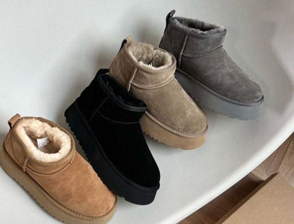 2022 australia designer ultra mini platform boot woman winter ankle snow boots thick bottom real leather warm fluffy booties with fur w0g6#2, Black
2022 australia designer ultra mini platform boot woman winter ankle snow boots thick bottom real leather warm fluffy booties with fur w0g6#2, Black