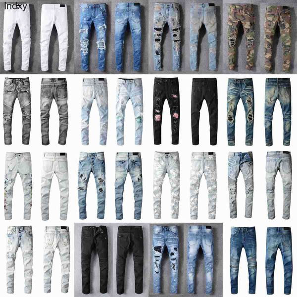 luxurys designers jeans distressed france fashion pierre straight men's biker hole stretch denim casual jean men skinny pants elasticit, Blue
luxurys designers jeans distressed france fashion pierre straight men's biker hole stretch denim casual jean men skinny pants elasticit, Blue