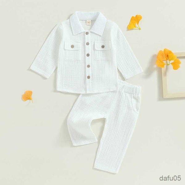 clothing sets cotton casual baby boy fall outfits suit long sleeve button down lapel shirt pants two pieces set for toddler clothes r230812, White
clothing sets cotton casual baby boy fall outfits suit long sleeve button down lapel shirt pants two pieces set for toddler clothes r230812, White
