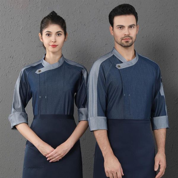 cook men shirts chef uniform patchwork 3 4 sleeve food service restaurant kitchen bakery chef jackets2366, White;black
cook men shirts chef uniform patchwork 3 4 sleeve food service restaurant kitchen bakery chef jackets2366, White;black