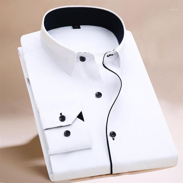 2023 new long sleeve shirt men white striped twill shirt brand clothing casual mens dress shirts camisa masculina chemise homme12134, White;black
2023 new long sleeve shirt men white striped twill shirt brand clothing casual mens dress shirts camisa masculina chemise homme12134, White;black