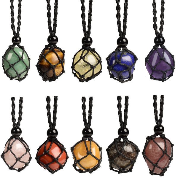 adjustable black net pocket holder crystal rose quartz necklace for women men opal natural stone pendant hand woven chain jewelry, Silver
adjustable black net pocket holder crystal rose quartz necklace for women men opal natural stone pendant hand woven chain jewelry, Silver