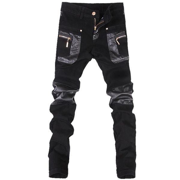 whole- korean style cool fashion mens punk pants with leather zippers black color tight skenny plus size 33 34 36 rock trouser231k
whole- korean style cool fashion mens punk pants with leather zippers black color tight skenny plus size 33 34 36 rock trouser231k