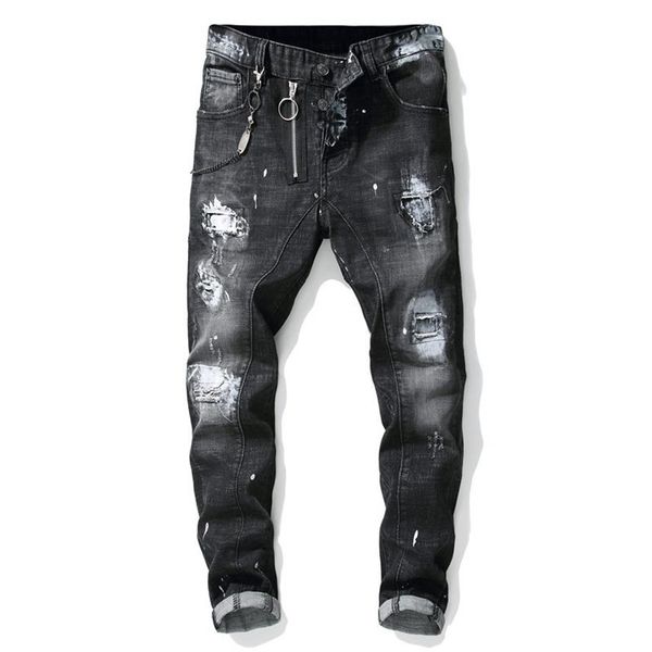 moruancle mens hi street ripped painted jeans pants with holes streetwear distressed denim trousers black printed jeans181c, Blue
moruancle mens hi street ripped painted jeans pants with holes streetwear distressed denim trousers black printed jeans181c, Blue