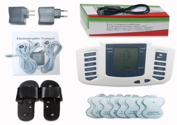 electrical stimulator full body relax muscle massager pulse tens acupuncture with therapy slipper 16 electrode pads3360984
electrical stimulator full body relax muscle massager pulse tens acupuncture with therapy slipper 16 electrode pads3360984