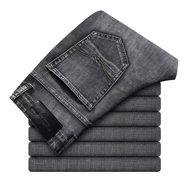 loose jeans men's autumn business high-waist stretch straight pants middle-aged long pant240l, Blue
loose jeans men's autumn business high-waist stretch straight pants middle-aged long pant240l, Blue