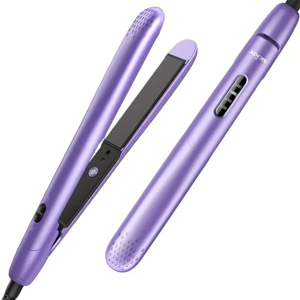 professional 2-in-1 flat iron hair straightener and curler with fast heating, temperature adjustable- perfect for straightening and curling, Black
professional 2-in-1 flat iron hair straightener and curler with fast heating, temperature adjustable- perfect for straightening and curling, Black