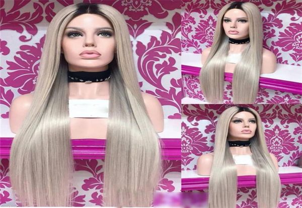 long 30inches straight brazilian full lace front wig ombre grey color heat resistant hair synthetic wig for women preplucked7371099, Black
long 30inches straight brazilian full lace front wig ombre grey color heat resistant hair synthetic wig for women preplucked7371099, Black