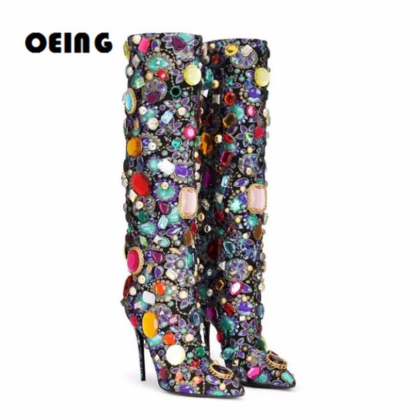 boots luxurious crystal-embellished knee boots women pointed-toe stilettos boots fashion female dress party shoes botas de mujer 230811, Black
boots luxurious crystal-embellished knee boots women pointed-toe stilettos boots fashion female dress party shoes botas de mujer 230811, Black