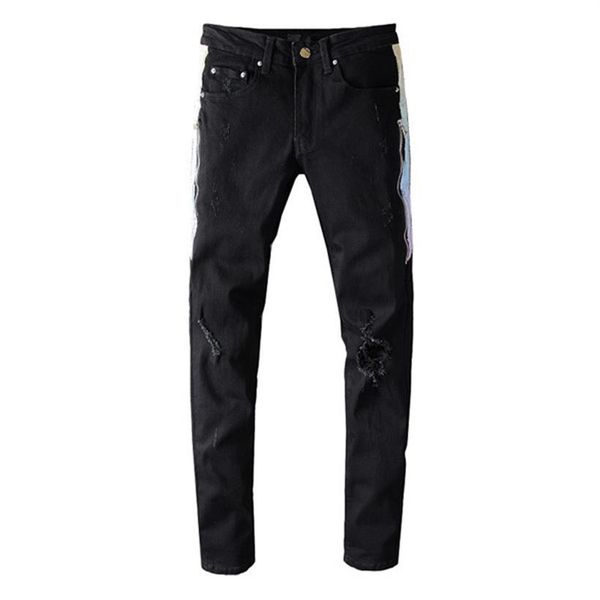 mens designer jeans new casual trousers popular cowboy famous brand zipper designer hip hop holes denim us size 28-40302c, Blue
mens designer jeans new casual trousers popular cowboy famous brand zipper designer hip hop holes denim us size 28-40302c, Blue