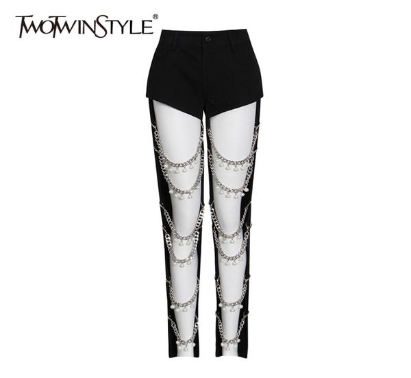 black patchwork chain jeans for women high waist casual streetwear pants female fashion new clothing stylish 2104282015595, Blue
black patchwork chain jeans for women high waist casual streetwear pants female fashion new clothing stylish 2104282015595, Blue