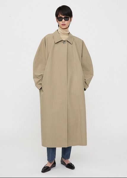 women's trench coats t0teme women springsummer long coat cotton polyamide version turndown collar classic vintage oversize wind 230812, Tan;black
women's trench coats t0teme women springsummer long coat cotton polyamide version turndown collar classic vintage oversize wind 230812, Tan;black