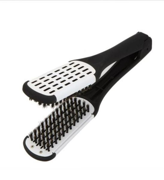 double side straightening hair brushes massage comb professional salon hairdressing straightener styling tool duplex brush6276610, Silver
double side straightening hair brushes massage comb professional salon hairdressing straightener styling tool duplex brush6276610, Silver