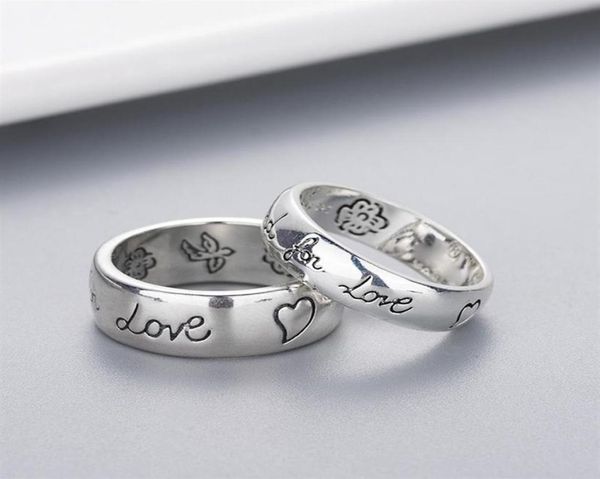 band ring women girl flower bird pattern ring with stamp blind for love letter men ring gift for love couple jewelry w294233o3481246, Silver
band ring women girl flower bird pattern ring with stamp blind for love letter men ring gift for love couple jewelry w294233o3481246, Silver
