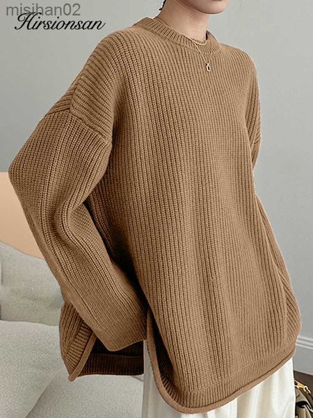 women's knits tees hirsionsan basic knitted cashmere sweater women 2023 new winter loose split ladies pullovers warm casual chic elegan, White
women's knits tees hirsionsan basic knitted cashmere sweater women 2023 new winter loose split ladies pullovers warm casual chic elegan, White