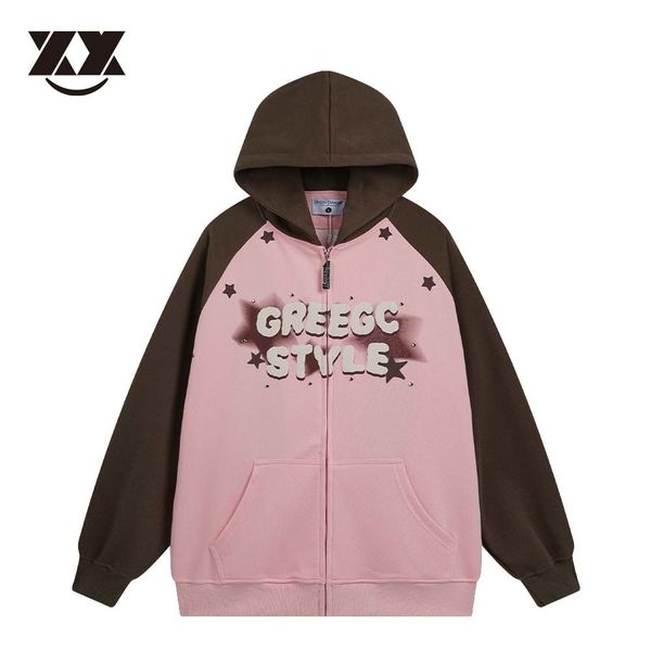 men's jackets hip hop harajuku star letter print zip up winter vintage hooded jacket autumn streetwear cotton coats 230811, Black;brown
men's jackets hip hop harajuku star letter print zip up winter vintage hooded jacket autumn streetwear cotton coats 230811, Black;brown