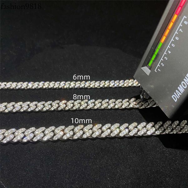 custom 6mm 8mm 10mm one row style sterling sier cuban necklace iced out hip hop moissanite cuban link chain, Silver
custom 6mm 8mm 10mm one row style sterling sier cuban necklace iced out hip hop moissanite cuban link chain, Silver