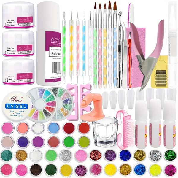 36 colors acrylic nail kit with everything - professional liquid brush, glitter, french tips, and gel extensions - perfect for beginners and
36 colors acrylic nail kit with everything - professional liquid brush, glitter, french tips, and gel extensions - perfect for beginners and