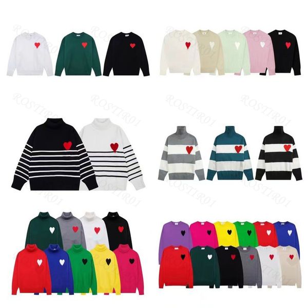 fashion amisweater paris sweater mens designer knitted shirts long sleeve french high street embroidered a heart pattern round neck knitwear, Black
fashion amisweater paris sweater mens designer knitted shirts long sleeve french high street embroidered a heart pattern round neck knitwear, Black