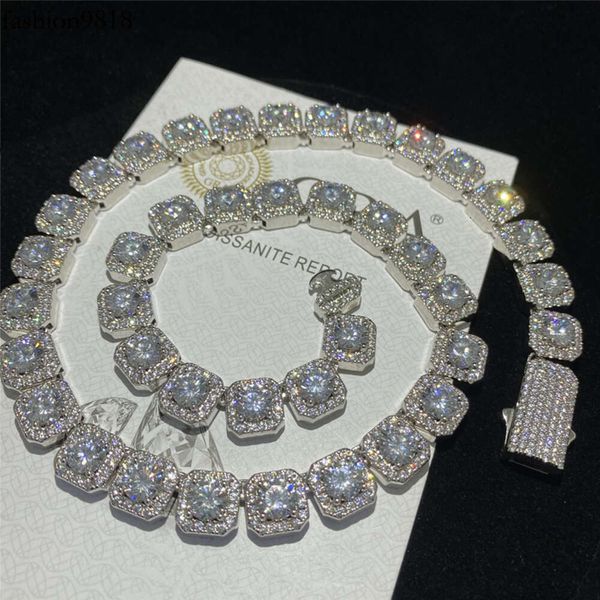 hip hop rock sugar moissanite chain iced out diamond cuban necklace fashion men jewelry solid sier cuban link chain, Silver
hip hop rock sugar moissanite chain iced out diamond cuban necklace fashion men jewelry solid sier cuban link chain, Silver