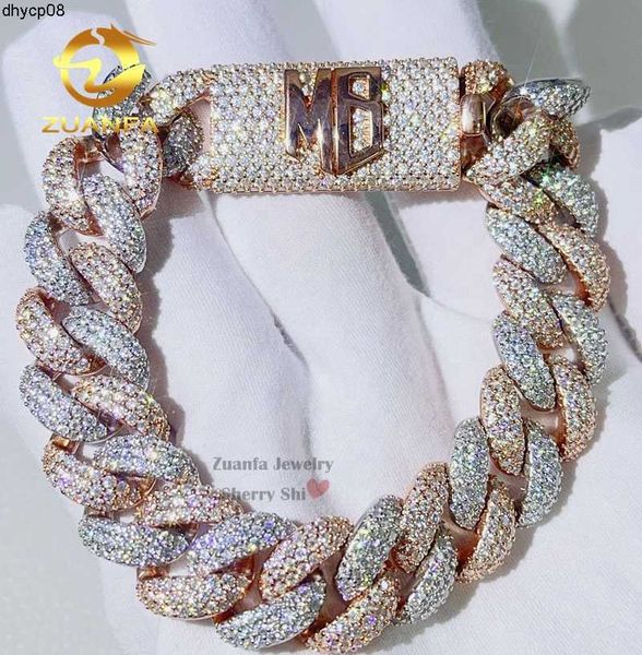 designer jewelry rapper jewelry hip hop sterling silver 15mm iced out vvs moissanite diamond cuban bracelet with name clasp 
designer jewelry rapper jewelry hip hop sterling silver 15mm iced out vvs moissanite diamond cuban bracelet with name clasp