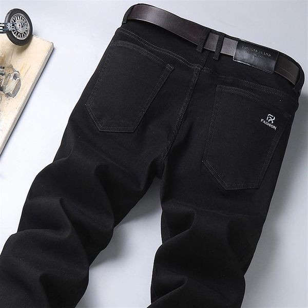 men's jeans 2021 autumn pure black business classic style regular fit stretch denim pants fashion casual brand trousers1873, Blue
men's jeans 2021 autumn pure black business classic style regular fit stretch denim pants fashion casual brand trousers1873, Blue