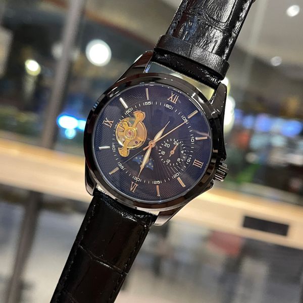 men's watch brand designer fashion machinery movement automatic luxury watch belt date lunar phase sport watch nine flywheel sun moon s, Slivery;brown
men's watch brand designer fashion machinery movement automatic luxury watch belt date lunar phase sport watch nine flywheel sun moon s, Slivery;brown